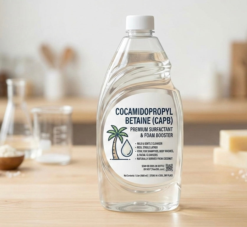 Cocamidopropyl Betaine (CAPB) – Mild Amphoteric Surfactant / Foam Booster
