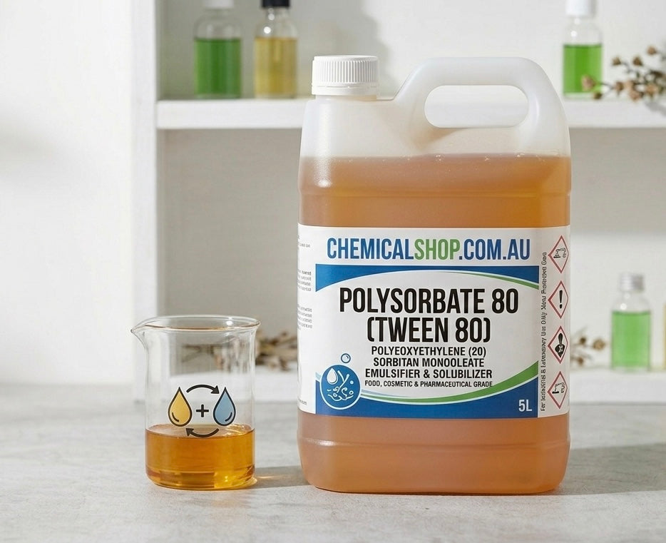 Tween 80 – Polysorbate 80 Emulsifier (Food / Cosmetic Grade Nonionic Surfactant)